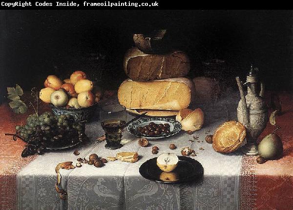 Floris van Dyck Still Life with Cheeses